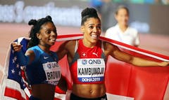 Mujinga Kambundji holt sich sensationell die Bronze-Medaille an der Leichtathletik-WM in Doha.