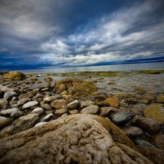 Vor dem nächsten Schauer in Horn am Bodensee. (Bild: Stephan Lendi)