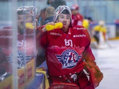 Der Shutout-König: Rapperswils Goalie Melvin Nyffeler spielte in dieser Saison schon dreimal zu null und damit so oft wie kein anderer Goalie in der National League (Bild: KEYSTONE/PATRICK B. KRAEMER)