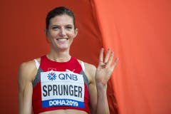 Unten angekommen kann die 29-Jährige wieder lachen. Und das mit Recht: Sie liefert eine fantastische WM ab und stellt einen neuen Landesrekord auf. (Bild: Keystone)