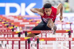 Die tolle WM von Youngster Jason Joseph endet im Halbfinal über 110 Meter Hürden - und mit dem 13. Gesamtrang. (Bild: Keystone)