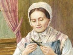 Ein Bild von Marguerite Bays beim Meditieren. (Bild: Fondation Marguerite Bays)