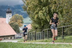 Sieger bei den Frauen: Paula Gross aus Richterswil. (Bild: Pius Amrein, 6. Oktober 2019)