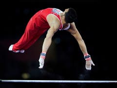 Pablo Brägger erreichte als sehr guter Neunter den Mehrkampf-Final (Bild: KEYSTONE/EPA/RONALD WITTEK)