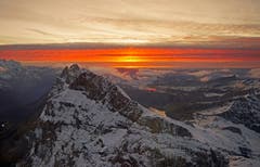 Abendstimmung auf dem Titlis. (Bild: Marianne Schmid, 3. Oktober 2019)