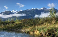 Sicht auf Alvier und Co., aufgenommen in Buchs. (Bild: Toni Sieber)