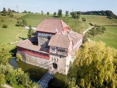 Das Schloss Hagenwil ist die einzige Wasserburg der Ostschweiz. (Bild: Beat Belser)