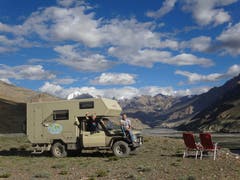 Spiti Valley im nördlichen Indien: Ruhe und eine wunderschöne Aussicht auf verschneite 6- und 7-Tausender. (Bild: Walter Odermatt)