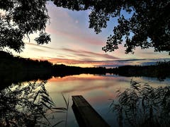 Wunderbare Abendstimmung beim Sonnenuntergang am Soppensee. (Bild: Urs Gutfleisch, Buttisholz, 7. Oktober 2019)
