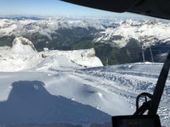Blick auf die Gletscherpiste (Bild: PD)