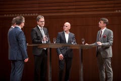 «Perspektiven 2020»: Im KKL Luzern drehte sich am Donnerstagabend alles um die Zentralschweizer Wirtschaft. Die besten Impressionen. (Bild: Manuela Jans-Koch, Luzern, 31. Oktober 2019)
