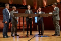 «Perspektiven 2020»: Im KKL Luzern drehte sich am Donnerstagabend alles um die Zentralschweizer Wirtschaft. Die besten Impressionen. (Bild: PD, Luzern, 31. Oktober 2019)