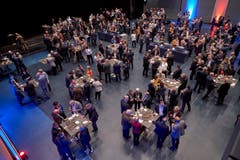 «Perspektiven 2020»: Im KKL Luzern drehte sich am Donnerstagabend alles um die Zentralschweizer Wirtschaft. Die besten Impressionen. (Bild: PD, Luzern, 31. Oktober 2019)