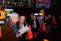 Frauenfeld TG , 09.11.2019 / Benefiz - Schlagernacht Frauenfeld mit DJ Greg und Reto Scherrer zu Gunsten des Jugendprojekts Lift. Heinz Belz und Peter Gall