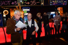 Frauenfeld TG , 09.11.2019 / Benefiz - Schlagernacht Frauenfeld mit DJ Greg und Reto Scherrer zu Gunsten des Jugendprojekts Lift. Heinz Belz und Peter Gall