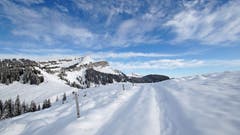 Winterlandschaft bei Habkern. (Bild: Marianne Schmid, Habkern, 10. November 2019)