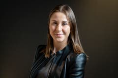 Belinda Bencic nach ihrer Ankunft am Flughafen Zürich. (Bild: freshfocus)