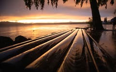 Abendstimmung am Zugersee. (Bild: Daniel Hegglin, Zug, 3. November 2019)