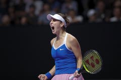 Trotz der Aufgabe in Shenzhen kann Belinda Bencic auf eine erfreuliche Saison zurückblicken. (Bild: Keystone)