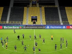 Dortmunds Gruppengegner Inter beim Abschlusstraining in Dortmund (Bild: KEYSTONE/EPA/FRIEDEMANN VOGEL)