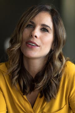 SRF-Sportmoderatorin Sibylle Eberle beim Fotoshooting im Leutschenbach. (Bild: Michel Canonica)