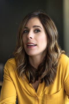 SRF-Sportmoderatorin Sibylle Eberle beim Fotoshooting im Leutschenbach. (Bild: Michel Canonica)