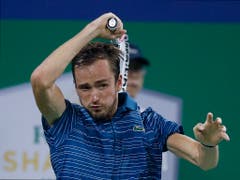 Der grosse Aufsteiger des Jahres: Der Russe Daniil Medwedew ist erstmals an den ATP Finals dabei (Bild: KEYSTONE/AP/ANDY WONG)