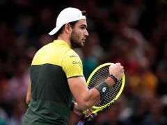 Erster Italiener seit 1978 an einem Masters: Matteo Berrettini komplettiert die Vorrundengruppe mit Federer, Djokovic und Thiem (Bild: KEYSTONE/EPA/YOAN VALAT)