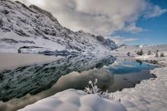 Winterzauber am Trübsee. (Bild: Caroline Priskanen, Trübsee, 9. November 2019)