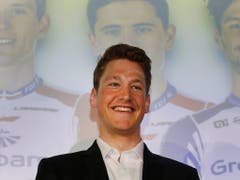 Stefan Küng bei der Mannschafts-Präsentation in Paris Anfang Februar (Bild: KEYSTONE/AP/MICHEL EULER)