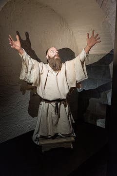 Der irische Mönch Gallus als Abenteurer - und für einmal nicht als Greis.