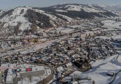 Blick über Wattwil von der Iburg aus. (Bild: Renato Maciariello)