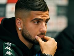 «Das war natürlich eine grosse Enttäuschung»: Lorenzo Insigne spricht über das Aus in der Champions League am letzten Spieltag der Gruppenphase (Bild: KEYSTONE/WALTER BIERI)