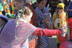Kinderfasnacht in Nesslau. (Bild: Fränzi Göggel, 16.02.2019)