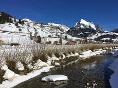 Thur bei Alt. St Johann mit Wildhauser Schafberg. (Bild: Toni Weder)