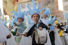 Die Eisköniginnen und -könige an der «Schuäl-Chatzämüüsig» in Altdorf. (Bild: Florian Arnold, 19. Februar 2019)