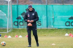 Der neue FCL-Trainer Thomas Häberli bei seinem ersten Arbeitstag.(Bild: Martin Meienberger/freshfocus)