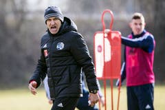 Der neue FCL-Trainer Thomas Häberli bei seinem ersten Arbeitstag. (Bild: KEYSTONE/Alexandra Wey)