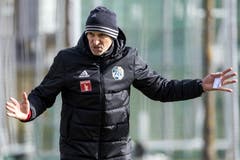 Der neue FCL-Trainer Thomas Häberli bei seinem ersten Arbeitstag. (Bild: KEYSTONE/Alexandra Wey)