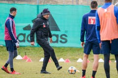 Der neue FCL-Trainer Thomas Häberli bei seinem ersten Arbeitstag. (Bild: Martin Meienberger/freshfocus)