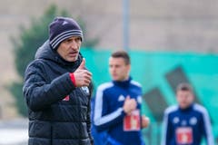 Der neue FCL-Trainer Thomas Häberli bei seinem ersten Arbeitstag. (Bild: Martin Meienberger/freshfocus)
