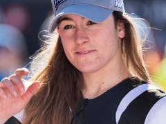 Sofia Goggia erringt ihren ersten Weltcupsieg nach ihrem Knöchelbruch - den sechsten insgesamt (Bild: KEYSTONE/ALESSANDRO DELLA VALLE)