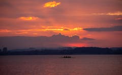 Sonnenuntergang am Zugersee. (Bild: Daniel Hegglin, Zug, 22. Februar 2019)