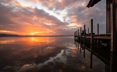 Sonnenuntergang am Zugersee. (Bild: Daniel Hegglin, Zug, 22. Februar 2019)