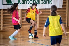 Dribbelkünste während der Matches. (Bild: Reto Martin)