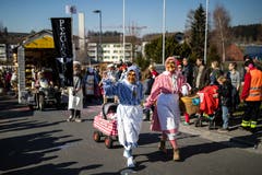 Wöschwyber. (Bild: Philipp Schmidli, Dierikon, 24. Februar 2019)