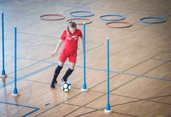 Keine Olympischen Ringe, aber ein interessanter Parcours für die Mädchen. (Bild: Reto Martin)