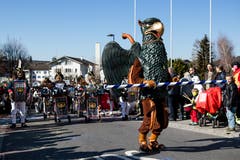 Monsterguuger Bueri mit dem Motto Schwizerb(r)üch. (Bild: Philipp Schmidli, Dierikon, 24. Februar 2019)
