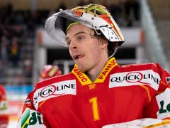 Biel ist der Gewinner der Runde - auch dank 27 Paraden von Goalie Jonas Hiller (Bild: KEYSTONE/ANTHONY ANEX)
