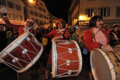 Eintrommeln in Altdorf. (Bild: Urs Hanhart, 27. Februar 2019)